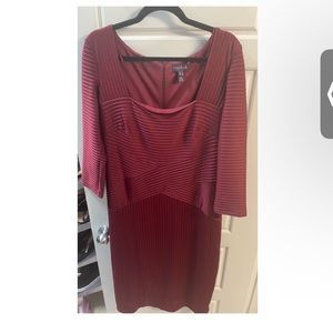 Long Tall Sally maroon midi dress